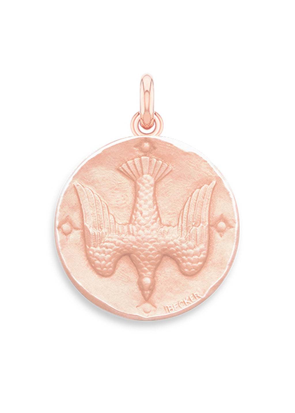 Médaille Saint Esprit OR ROSE 18 carats / 8 mm