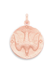 Médaille Saint Esprit OR ROSE 18 carats / 8 mm