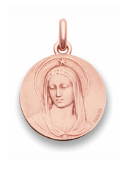 Médaille Maris Stella OR ROSE 18 carats / 13 mm