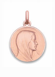 Médaille Vierge Annonciation OR ROSE 18 carats / 15 mm