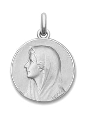 Médaille Vierge Au Voile Entourage Brillant