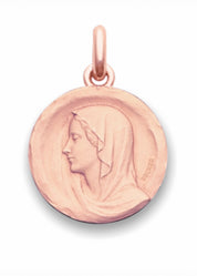 Médaille Regina OR ROSE 18 carats / 10 mm