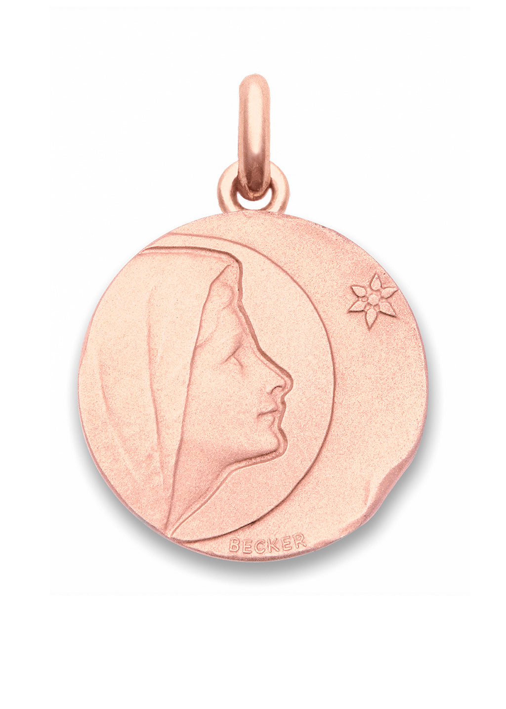 Médaille Vierge de Bethléem OR ROSE 18 carats / 15 mm