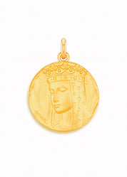 Médaille Vierge aux étoiles OR JAUNE 18 carats / 15 mm