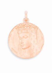 Médaille Vierge aux étoiles OR ROSE 18 carats / 15 mm