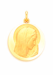 Médaille Virgo Dulcis OR JAUNE 18 carats / 15 mm