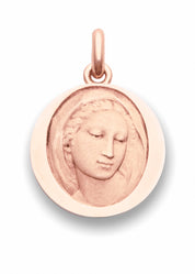 Médaille Florentine OR ROSE 18 carats / 18 mm