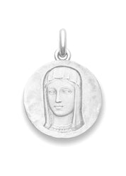 Médaille Romane OR BLANC 18 carats / 22 mm