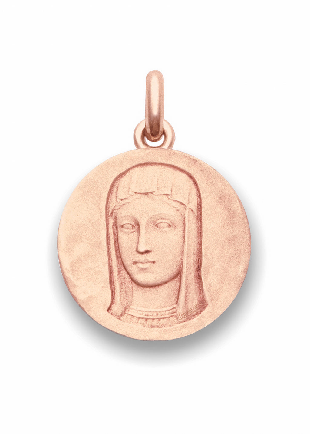 Médaille Romane OR ROSE 18 carats / 15 mm