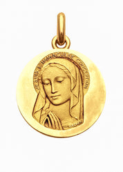 Médaille Immaculée OR JAUNE 18 carats / 15 mm