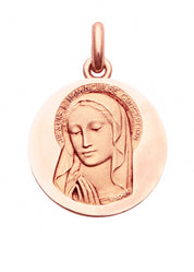Médaille Immaculée OR ROSE 18 carats / 15 mm