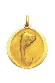 Médaille Virgo Infans OR ROSE 750 / 16 mm