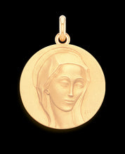 Médaille Trecy Vierge Beata OR ROSE 750 / 23 mm