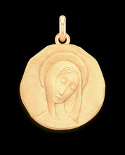 Médaille Trecy Vierge Primitive OR ROSE 750 / 21 mm