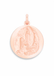 Médaille Apparition OR ROSE 18 carats / 18 mm