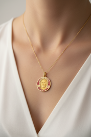 Medalla de Cristo bizantina esmaltada