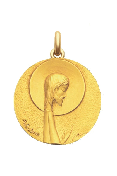 Médaille Colbeau Salvator OR ROSE 750 / 22 mm
