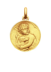 Médaille Jésus OR JAUNE 18 carats / 15 mm