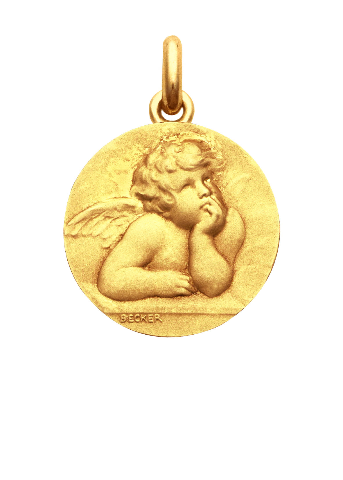 Médaille Ange Raphaël OR JAUNE 18 carats / 15 mm