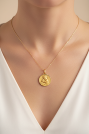 Medalla de Jesús con borde pulido