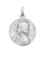Médaille Aimez-vous OR BLANC 18 carats / 22 mm
