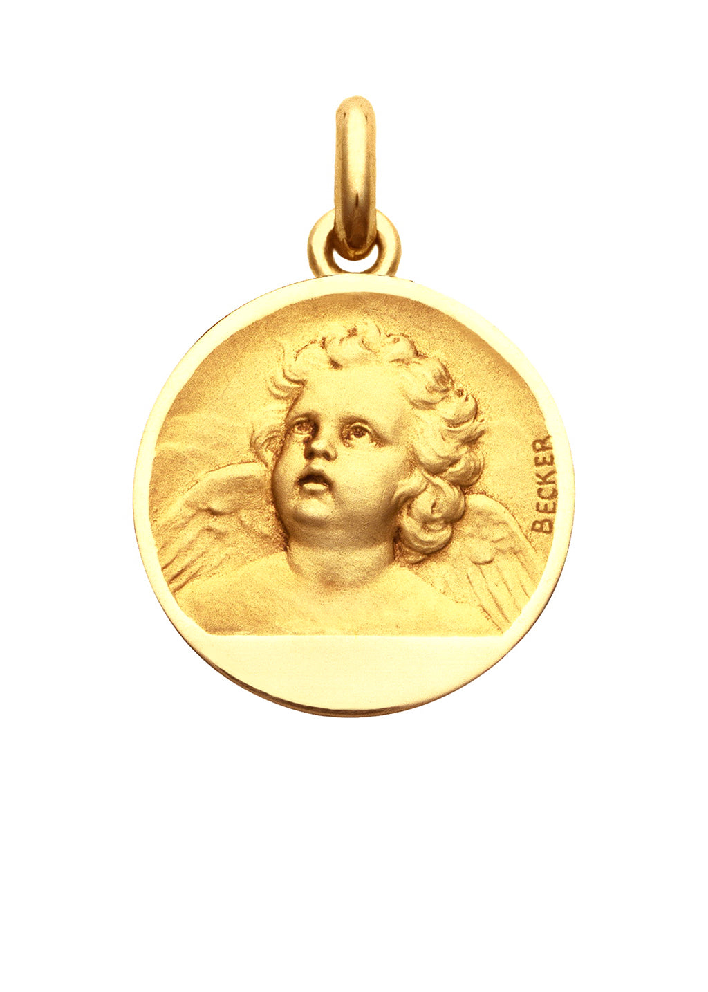 Médaille Ange OR JAUNE 18 carats / 10 mm