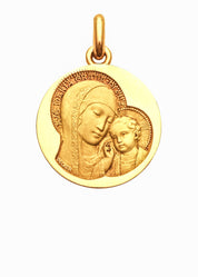 Médaille Maternité Siennoise OR JAUNE 18 carats / 15 mm