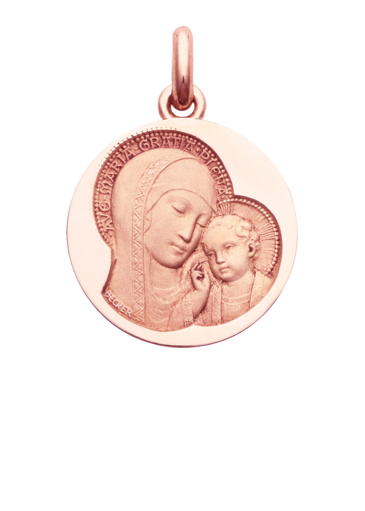 Médaille Maternité Siennoise OR ROSE 18 carats / 15 mm