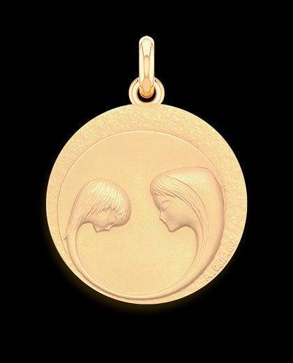 Médaille Mater Divine OR ROSE 750 / 22 mm