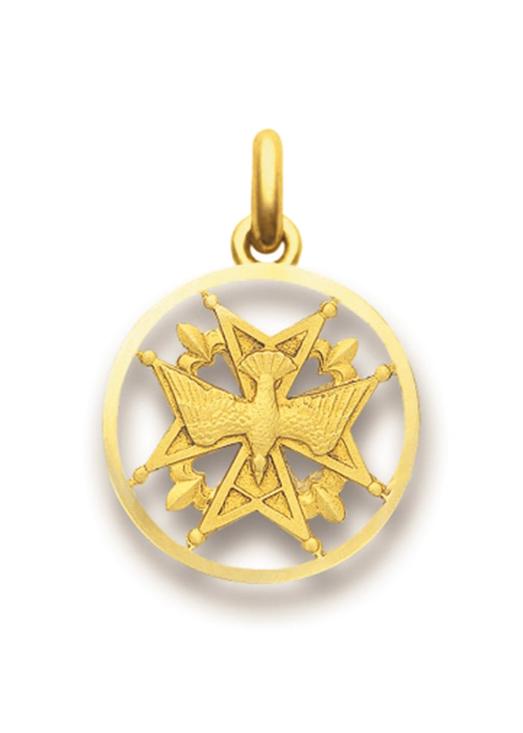 Médaille Huguenote ajourée OR JAUNE 18 carats / 20 mm