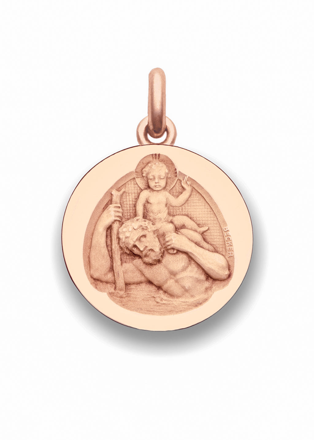 Polished Saint Christopher Medal