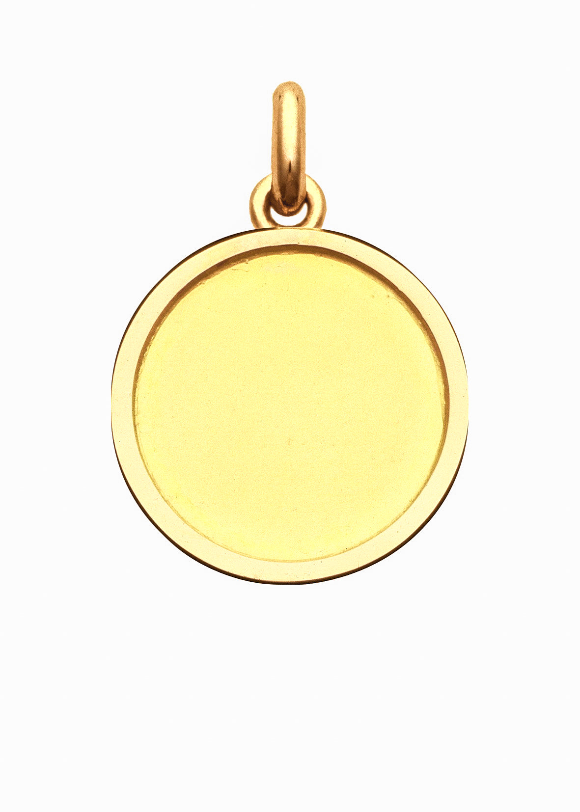 Médaille Laïque OR JAUNE 18 carats / 15 mm