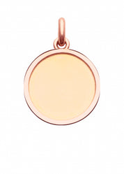 Médaille Laïque OR ROSE 18 carats / 15 mm