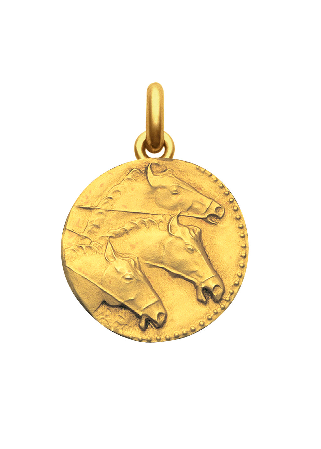 Médaille Sceau Grec OR JAUNE 18 carats / 19 mm