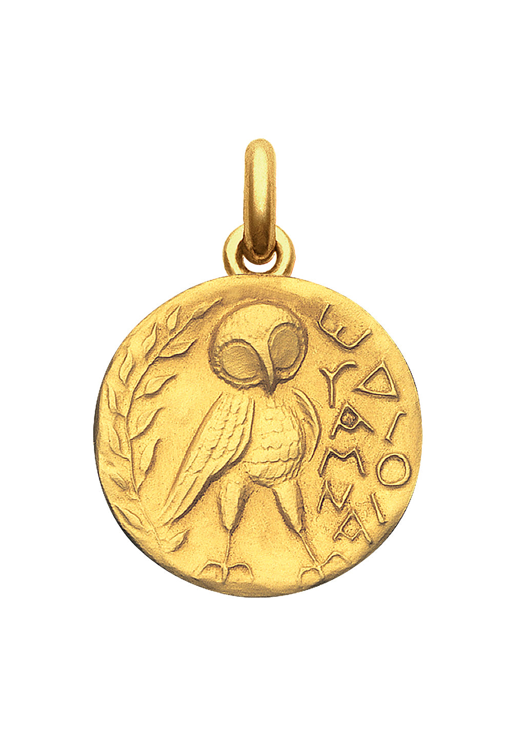 Médaille Sceau Athénien OR JAUNE 18 carats / 19 mm