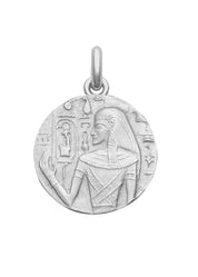 Médaille Sceau Égyptien OR BLANC 18 carats / 30 mm