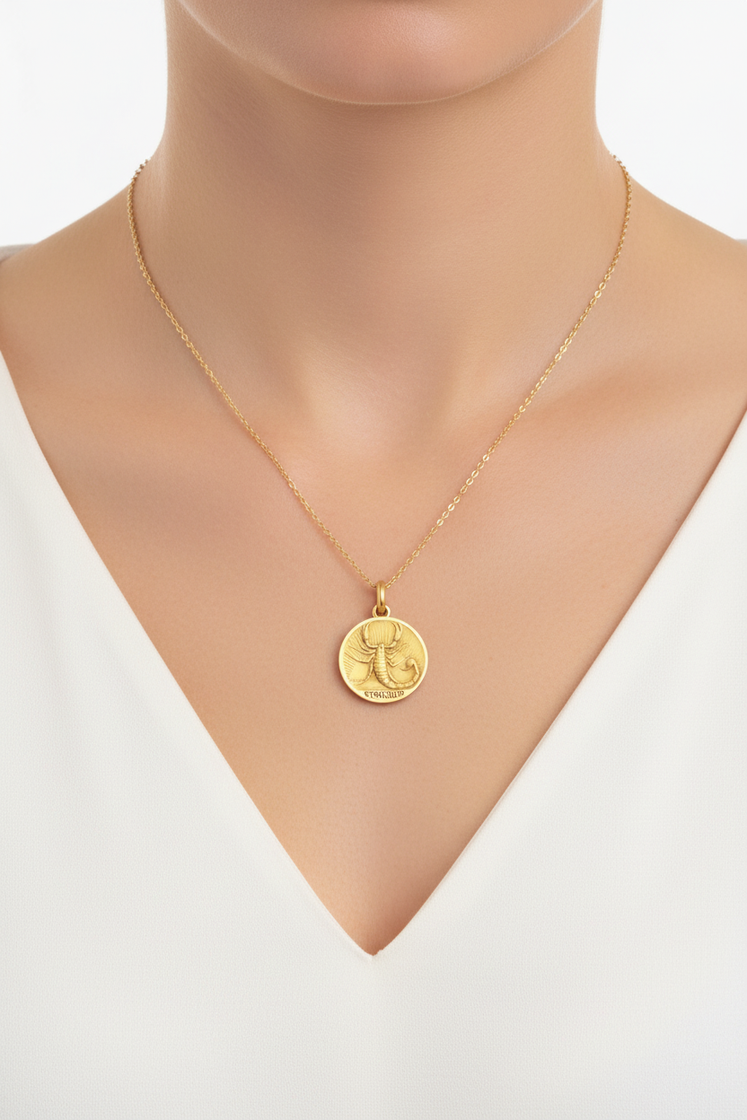 Medalla del signo de Escorpio
