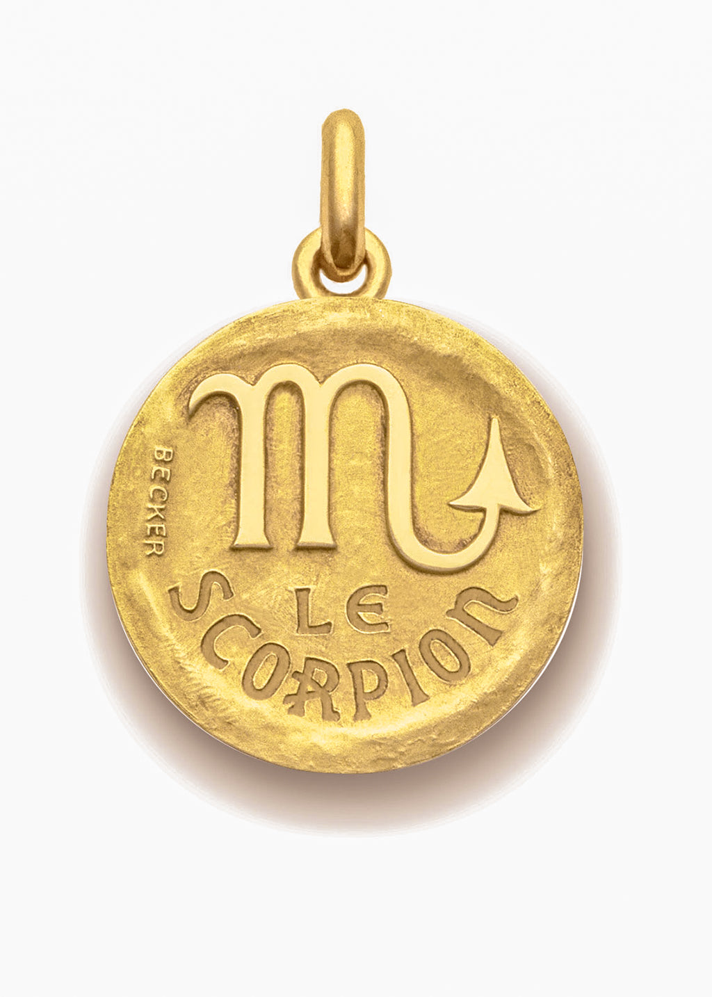 Médaille Signe du Scorpion symbole OR JAUNE 18 carats / 15 mm