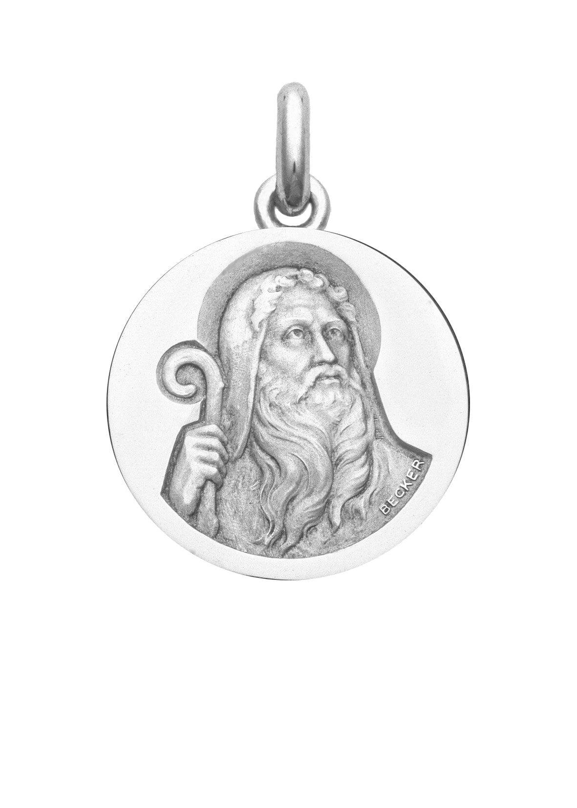 Médaille Apôtre OR BLANC 18 carats / 20 mm