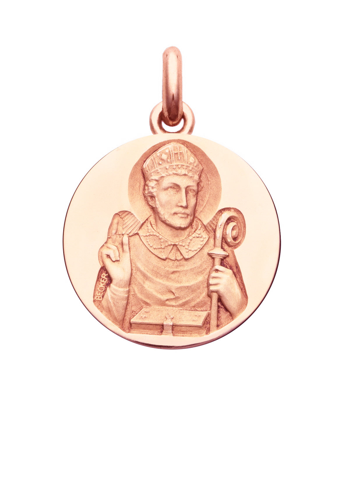 Médaille Evêque OR ROSE 18 carats / 15 mm