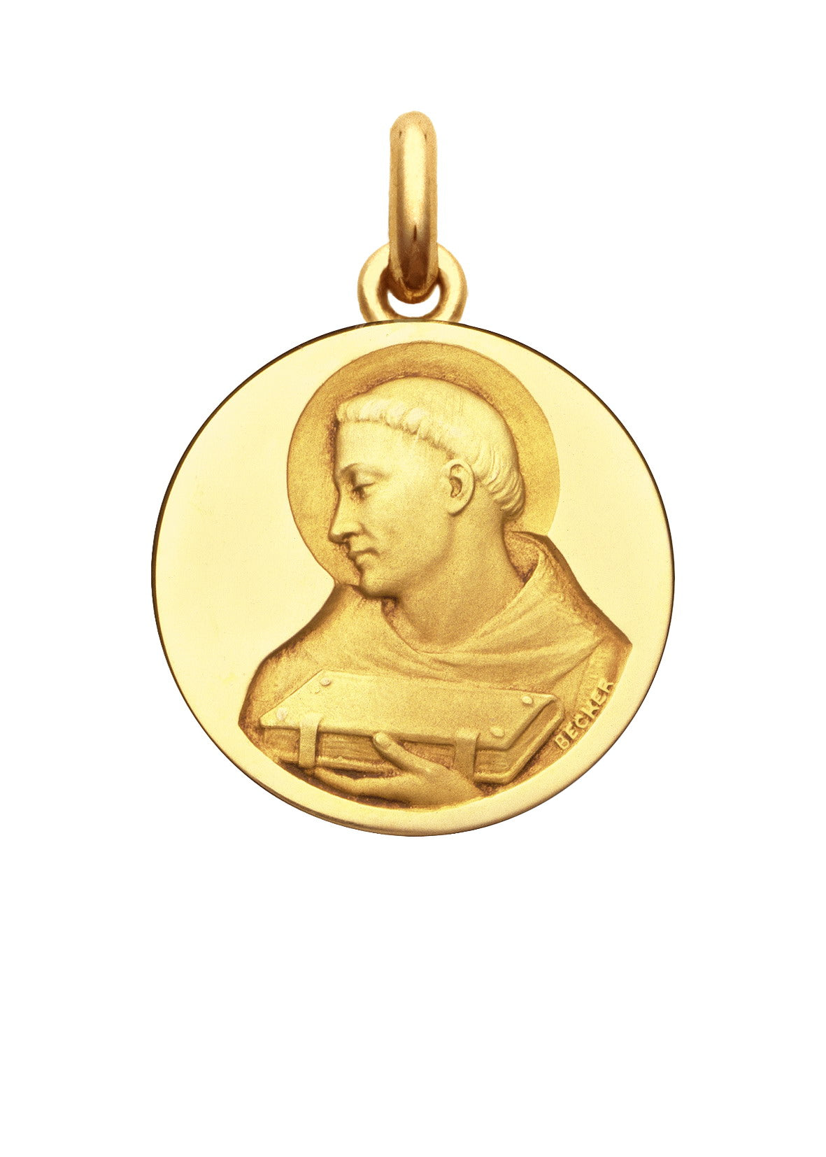 Médaille Moine OR ROSE 750 / 20 mm