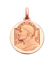 Médaille Saint Alain OR ROSE 18 carats / 15 mm