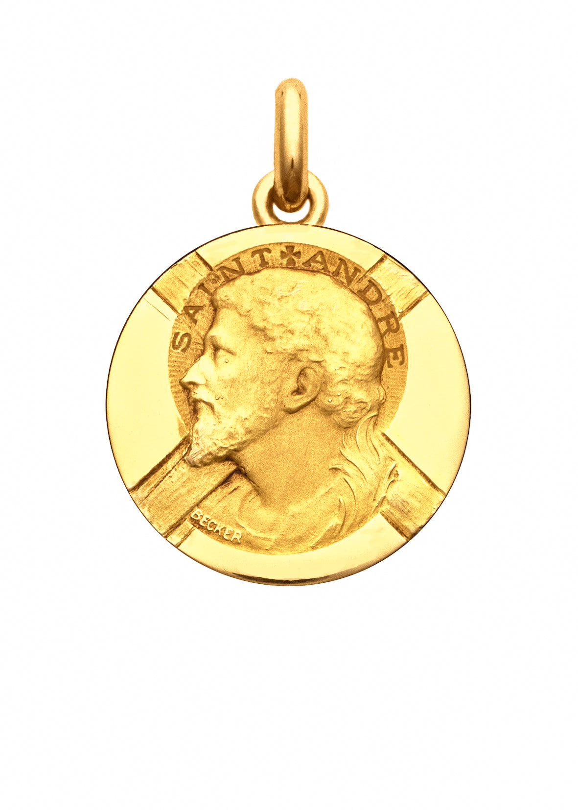 Médaille Saint André OR JAUNE 18 carats / 15 mm