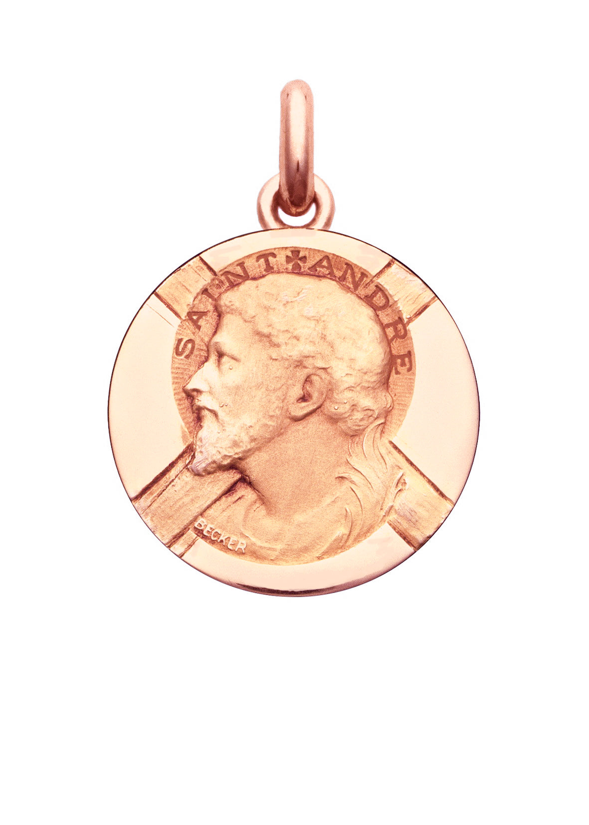 Médaille Saint André OR ROSE 18 carats / 15 mm