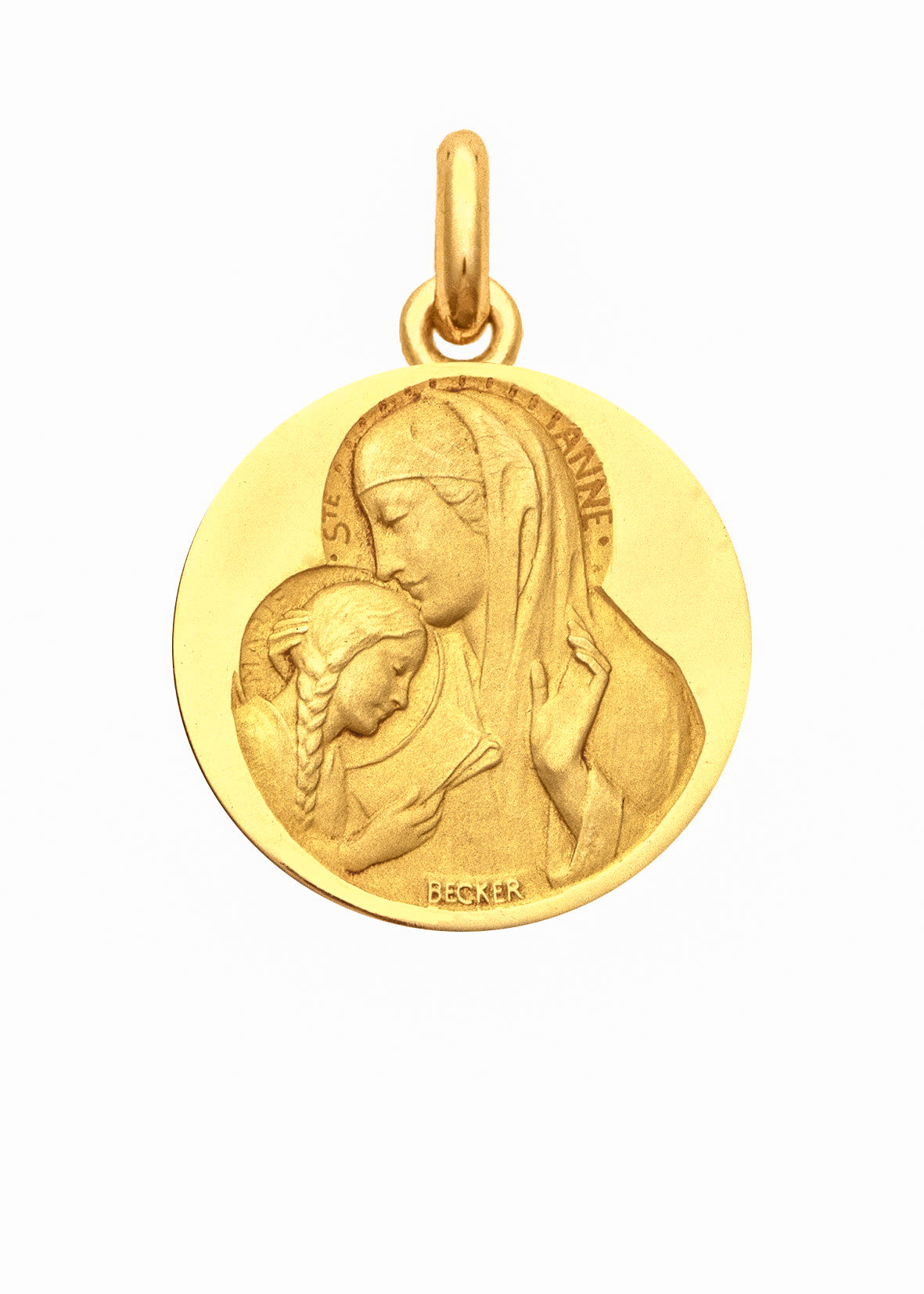 Médaille Sainte Anne OR JAUNE 18 carats / 15 mm