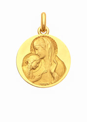 Médaille Sainte Anne OR JAUNE 18 carats / 15 mm