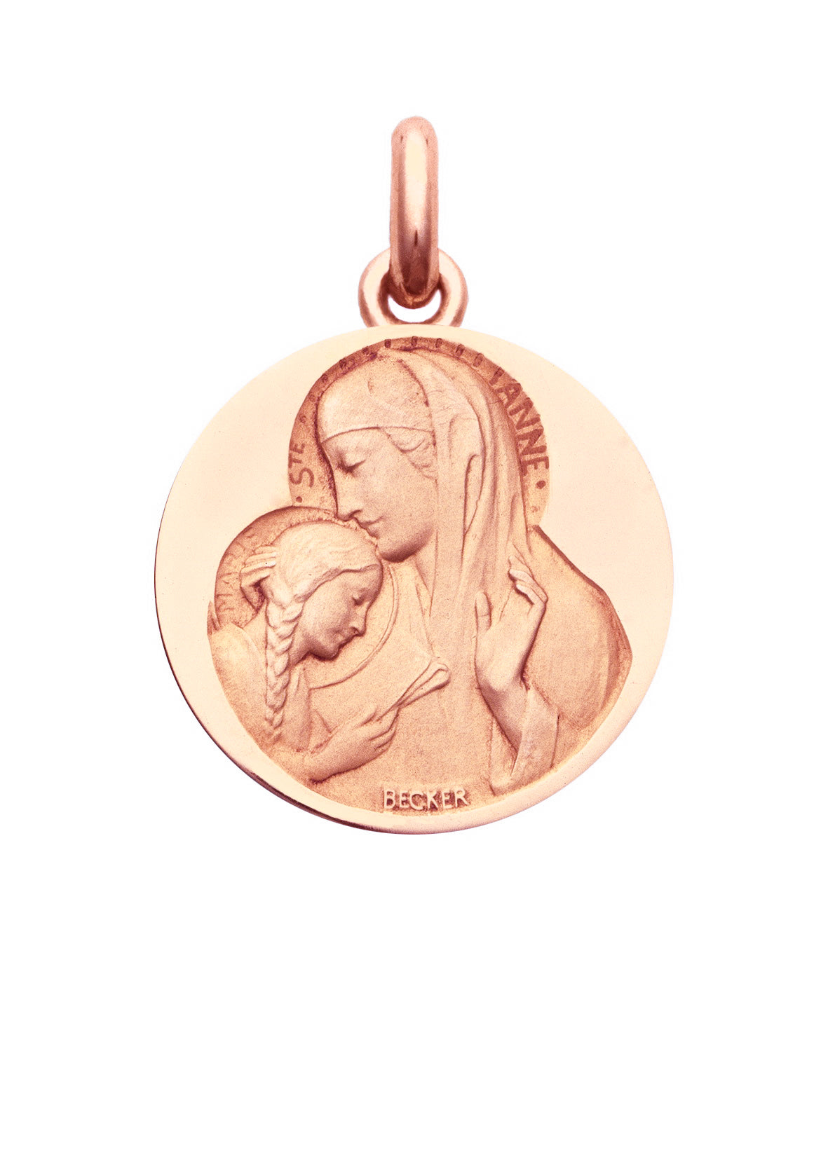 Médaille Sainte Anne OR ROSE 18 carats / 15 mm