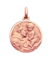 Médaille Saint Antoine de Padoue OR ROSE 18 carats / 10 mm