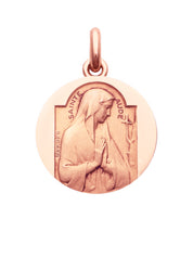 Médaille Sainte Aude OR ROSE 18 carats / 15 mm