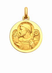 Médaille Saint Benoit OR JAUNE 18 carats / 15 mm